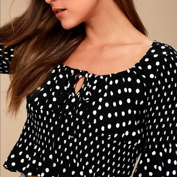 free people polka dot top - Picture 3 of 8